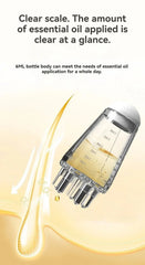 Scalp Applicator & Hair Regrowth Comb | Hexagon Head Oil Roller & Massage Tool for Relaxation & Styling