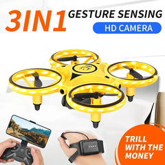 XIAOMI RC Intelligent Gesture Induction Drone Watch Quadcopter Fall Resistant Suspension Remote Control Small Aircraft Toy
