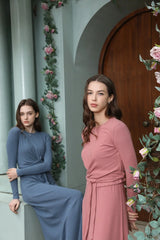 Summer Ribbing Closed-Fit Wrap Top & A-Line Dress High Stretch Matching Set – Chic & Comfortable Women's Outfit