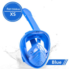 Underwater Scuba Anti Fog Full Face Diving Mask Snorkeling Respiratory Masks Safe Waterproof Swimming Equipment for Adult Kids