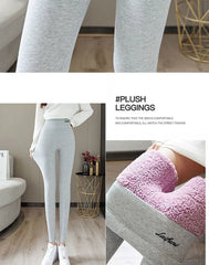 Winter Fleece Lined Tights Warm Thermal Leggings Thick Plush Stockings Pantyhose For Winter