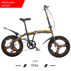 Cooya 20-Inch Folding Bicycle for Men & Women – Ultra Lightweight & Portable, No Installation Required | Adult Variable Speed Bicycle