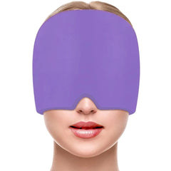360° Gel Migraine Ice Head Wrap – Hot & Cold Therapy Headache Relief Hat for Migraine, Sinus, and Stress