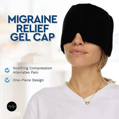 Cold Compress Head Cover & Gel Eye Mask – Soothing Odorless Gel Cap for Multi-Purpose Migraine Relief