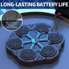 Funny Music Boxing Machine for Children – Smart Wall-Mounted Decompression Boxing Trainer with Interactive Music & LED Target Toy