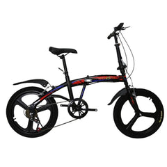 Motion 20-Inch Folding Bicycle – High Carbon Steel Frame, Anti-Skid Tires & Mountain Seat for Comfortable Riding