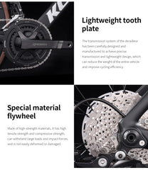 KOOTU Full Carbon Fiber Road Bike – Ultra-Light Pure Oil Disc Brake Bicycle with SHIMANO R7120 24-Speed Components | Performance Cycling for Adults