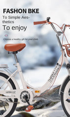 Folding Mountain Bike for Boys & Girls – Variable Speed Bicycle for Primary & Secondary School Students | 18", 20", 24" Sizes