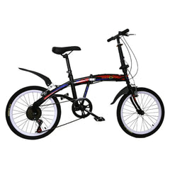 Motion 20-Inch Folding Bicycle – High Carbon Steel Frame, Anti-Skid Tires & Mountain Seat for Comfortable Riding