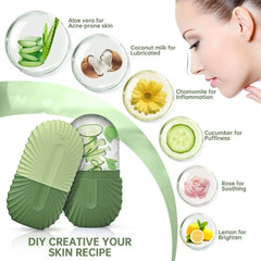 Silicone Ice Face Roller – Pore Shrinking, Dark Circle Removal & Skin Massage Tool for Eyes & Neck
