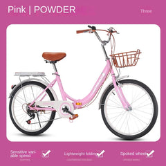 Folding Mountain Bike for Boys & Girls – Variable Speed Bicycle for Primary & Secondary School Students | 18", 20", 24" Sizes