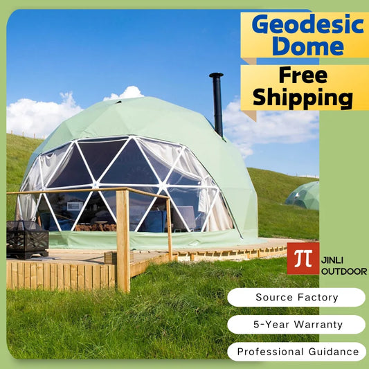 Luxury Geodesic Dome Tent – Transparent Spherical Glamping Tent for Outdoor Resort & Starry Sky Camping