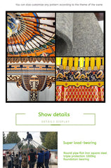 Large Mongolian Yurt Tent – Double Slope Steel & Bamboo Frame, Water-Resistant PVC, Glamping, Farmhouse, Restaurant, BBQ