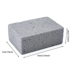 BBQ Grill Cleaning Brush & Pumice Brick | Barbecue Rack Cleaning Stone for Outdoor Kitchen & Mangal