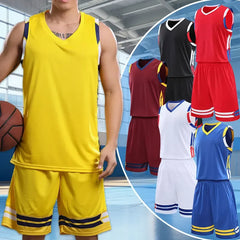 2PCS Men’s Sports Set – Short Sleeve T-Shirt + Shorts for Basketball, Football, Running & Fitness | Plus Size Tracksuit Outfit