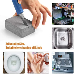 BBQ Grill Cleaning Brush & Pumice Brick | Barbecue Rack Cleaning Stone for Outdoor Kitchen & Mangal