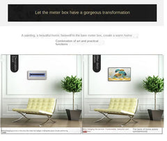 ravel Shark Creative Art Poster – 45x35CM Fashion Home Decor & Electric Meter Box Cover