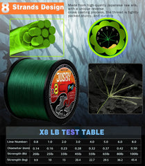 Braided Fishing Line 8 Strand – 100M/300M/500M/1000M | Spinning PE Multifilamento | Japan Technology | Carp, Fly, Sea, Saltwater Weave | Extreme Pesca