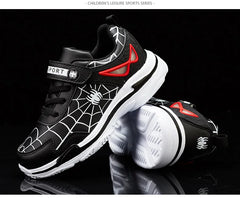 Luxury Boys' Fashion Sneakers – PU Leather Kids’ Casual Sports & Tennis Shoes