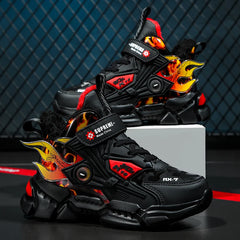 Boys' Fashion Sneakers – Thick-Soled, Warm & Comfortable Anti-Slip Outdoor Sports Shoes for Kids