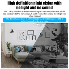 1080P HD Mini WiFi IP Camera - Night Vision, Wireless Baby Monitor & Home Security