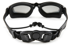 Men's Swimming Set – Flat Angle Swimming Trunks, Waterproof Quick-Drying Swim Shorts, Goggles & Swim Cap