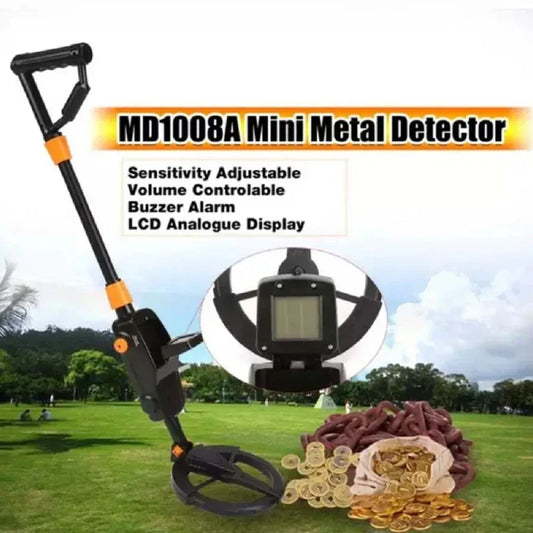 7.4 Inch Waterproof Kid Metal Detector Gold Detector Lightweight Search Coil (24"-35") Adjustable Metal Detector for Junior