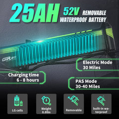 DEEPOWER 2000W Adults Electric Bike Bicycle 48V 25AH 20 Inch Fat Tire Folding Electric E Bikes Mountain Oil Brake 1000W Ebike