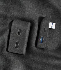 YZ USB HUB Adapter & Quick Charger for Tesla Model 3 (2021) & Model Y (2023) – Glove Box Flocking Car Accessories