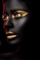 Modern African Woman Canvas Painting – Sexy Black Girl Scandinavian Wall Art Poster for Home Decor & Gifts