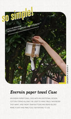 Portable Camping Tissue Case | Roll Paper Storage Bag with Hook | Tent Hanging Napkin Holder