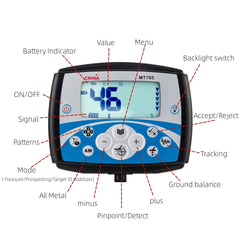 Treasure Hunter MT705 Professional Underground Metal Detector – V-Flex Tech, Waterproof 11" Coil, High Sensitivity Scanner