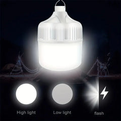 Portable Camping Light | USB Rechargeable LED Bulb for Emergency & Outdoor Tent Lighting