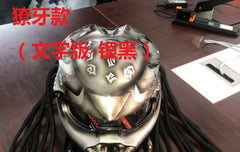 Iron Blood Warrior Predator Motorcycle Helmet – Retro Off-Road Full-Face Helmet for Men | Personalized Design | DOT & ECE Certified