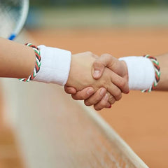 Geometric Polka Dot Palestine Bracelet – Multicolor Handwoven Arabic Style Gaza Flag Jewelry for Men & Women