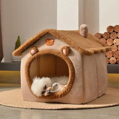Foldable Pet House – Removable & Washable Cat Cave Sofa Bed for Small Dogs & Medium Cats