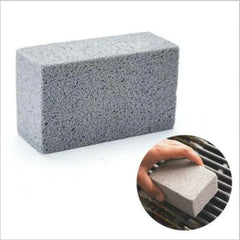BBQ Grill Cleaning Brush & Pumice Brick | Barbecue Rack Cleaning Stone for Outdoor Kitchen & Mangal