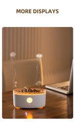 Rain Cloud Aroma Diffuser & Zen Raindrop Humidifier – Ultrasonic Essential Oil Diffuser with Soothing Rain Sounds | 3-Color LED Night Light & Desktop Water Drip Sprayer