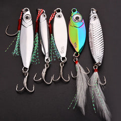 5PCS Wobbler Lures Set – 3g/10g/15g Metal VIB Sinking Fishing Lures | Hard Bait for Sea Fishing & Artificial Pesca