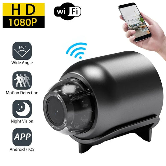 1080P HD Mini WiFi IP Camera - Night Vision, Wireless Baby Monitor & Home Security