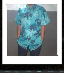 Summer Animal Crane Men's Hawaiian Shirt – 3D Plant & Flower Print Beach Shirt, Plus Size up to 5XL