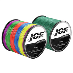 JOF PE Braided Fishing Line – 300M/500M/1000M | 8 & 4 Strands | 18-88LB | Super Strong Multifilament Fishing Wire – Japan Technology