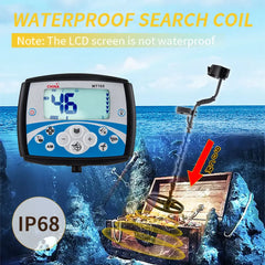 Treasure Hunter MT705 Professional Underground Metal Detector – V-Flex Tech, Waterproof 11" Coil, High Sensitivity Scanner