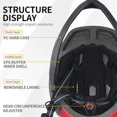 High-Quality Kids' Full-Face Helmet – Detachable Design for Biking, Skateboarding, & Roller Skating | Outdoor Sports Protection