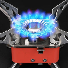Portable Foldable Camping Burner | Windproof Outdoor Gas Stove for Backpacking, Hiking, Picnic & BBQ Grill