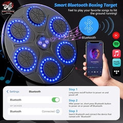 Music Boxing Machine – Smart Bluetooth Wall-Mounted Boxing Trainer | Electronic Punching Target for Home Gym & Fitness
