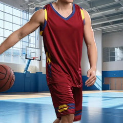 2PCS Men’s Sports Set – Short Sleeve T-Shirt + Shorts for Basketball, Football, Running & Fitness | Plus Size Tracksuit Outfit