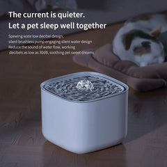 101oz/3L Automatic Pet Water Fountain – USB Electric Cat Water Dispenser with Motion Sensor & Silent Circulating Filter
