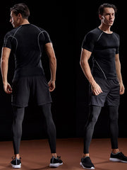 Men's Compression T-Shirt – Quick-Dry, Elastic Running & Gym Sportswear for Athletic Workouts