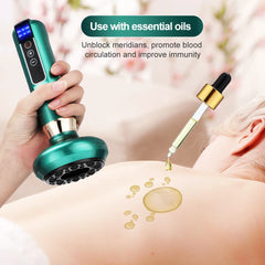 Electric Cupping Massager – Vacuum Suction & GuaSha with Infrared Heat for Anti-Cellulite & Body Slimming